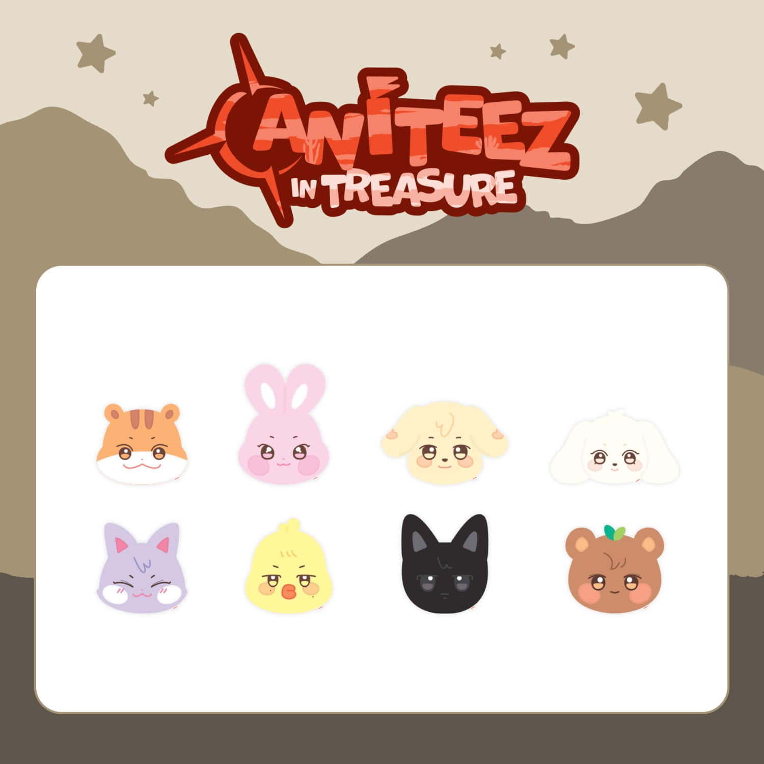 ATEEZ ANITEEZ ポップアップ　グッズ　クッション　ジョンホ ATEEZ: ANITEEZ IN TREASURE - OFFICIAL PLUSH CUSHION – KPOP Store