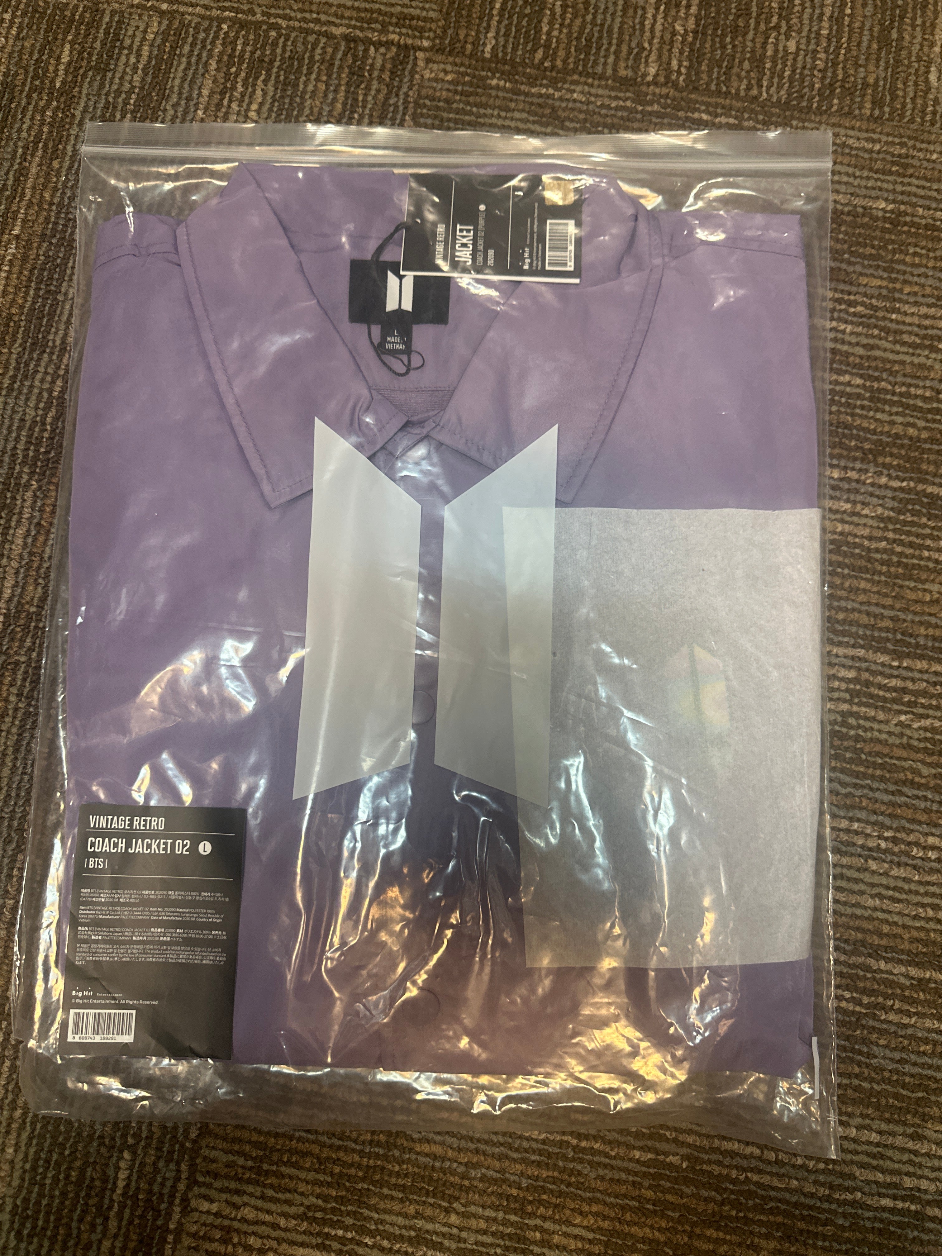 BTS - VINTAGE RETRO COACH JACKET 02 L – KPOP Store in USA