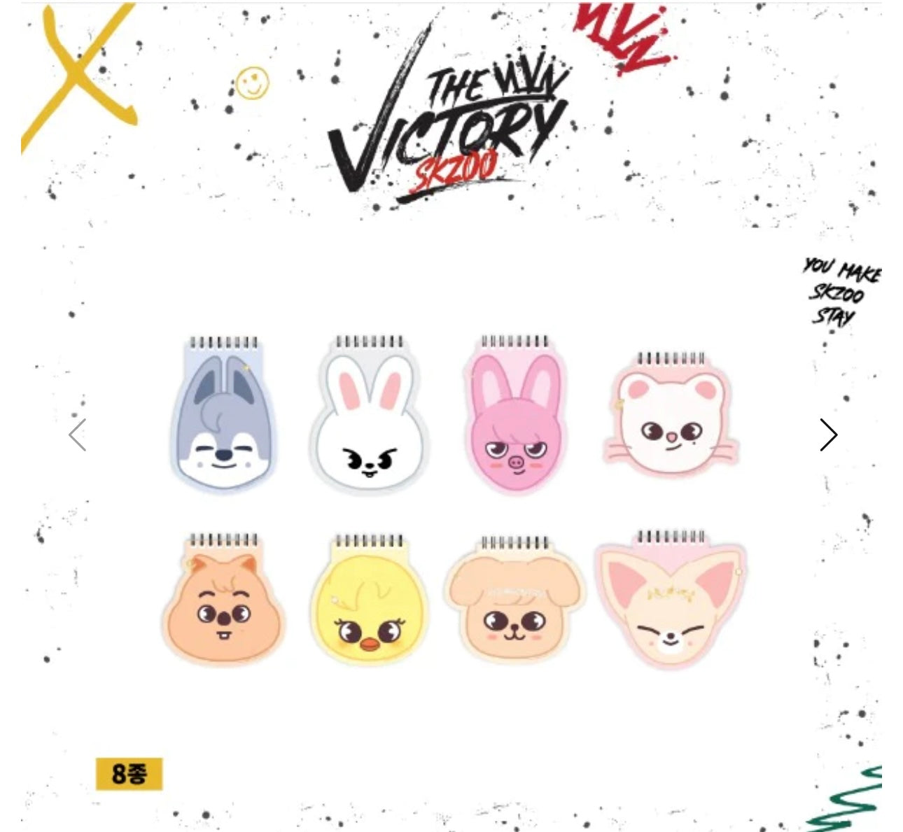 SKZOO X SKZOO “THE VICTORY” NOTE PAD – KPOP Store in USA