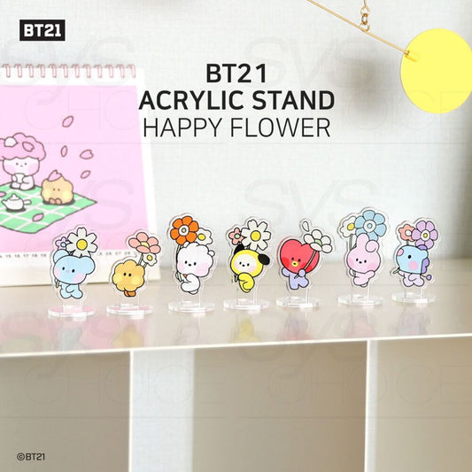 BT21 ACRYLIC STAND - HAPPY FLOWER