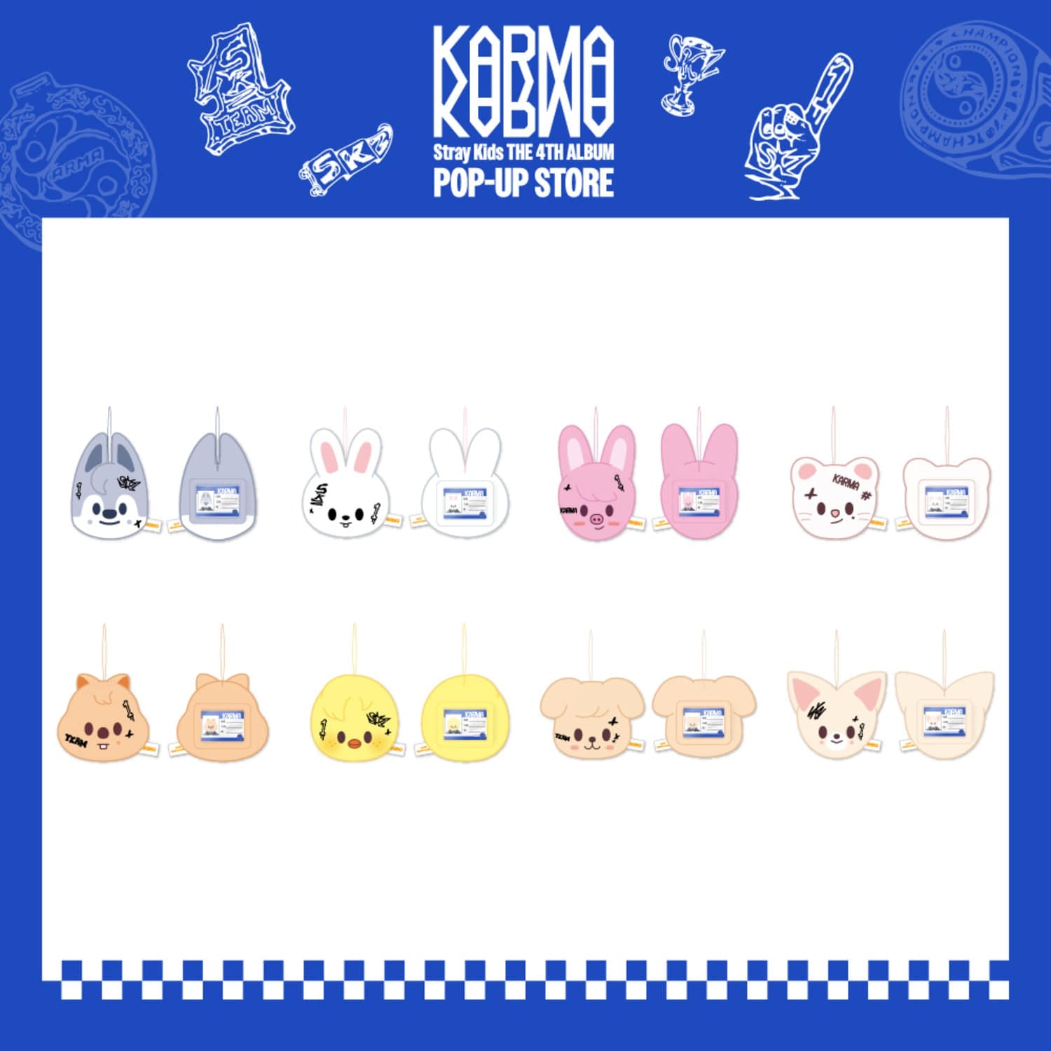 SKZOO ネームタグ KARMA VER. コンプ STRAY KIDS - SKZOO NAME TAG (KARMA VER.) [KARMA POP UP STORE