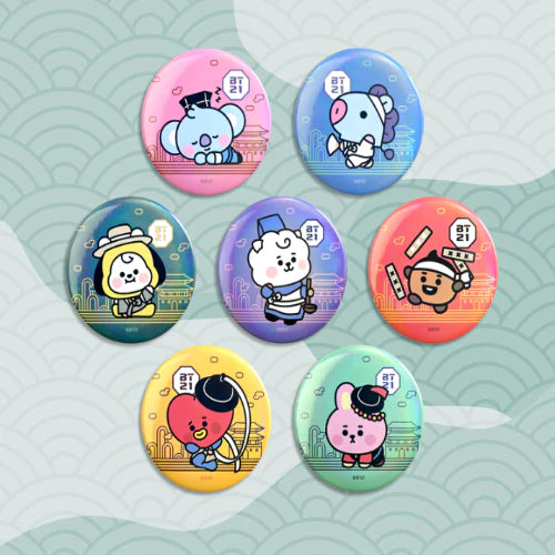 BT21 CAN BADGE (HANBOK) – KPOP Store in USA