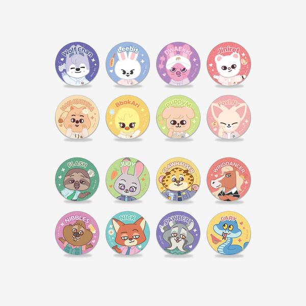 straykids スキズ トレカ skzoo ぬいぐるみ 缶バッジ アクスタ PRE-ORDER] Stray Kids - Secret Glitter Can Badge [SKZOO X ZOOTOPIA