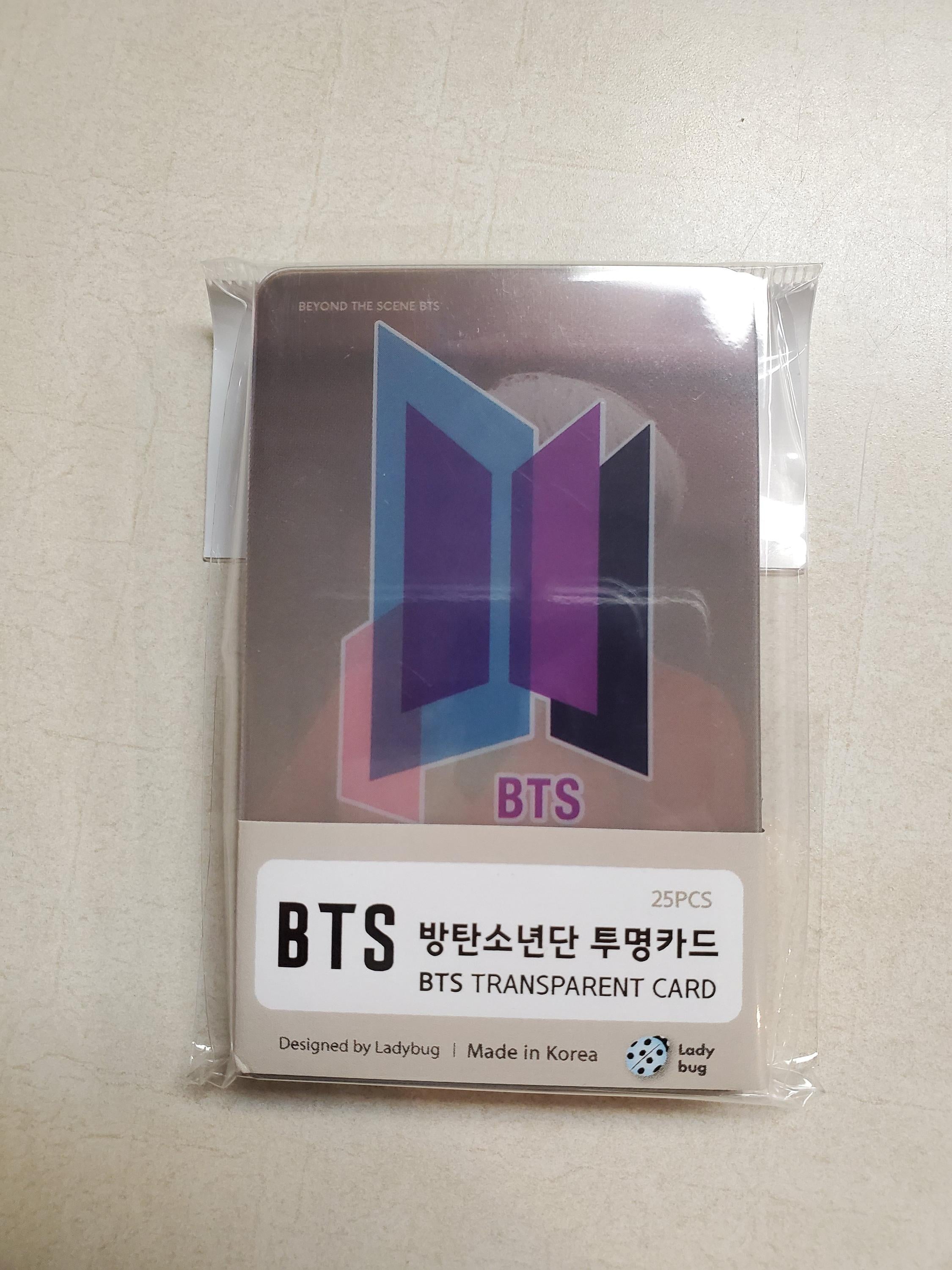 BTS ] TRANSPARENT CARD – KPOP Store in USA