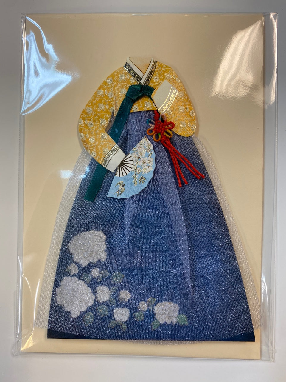 Korean Hanbok Card - Korean Traditional Clothes Shape Special Card