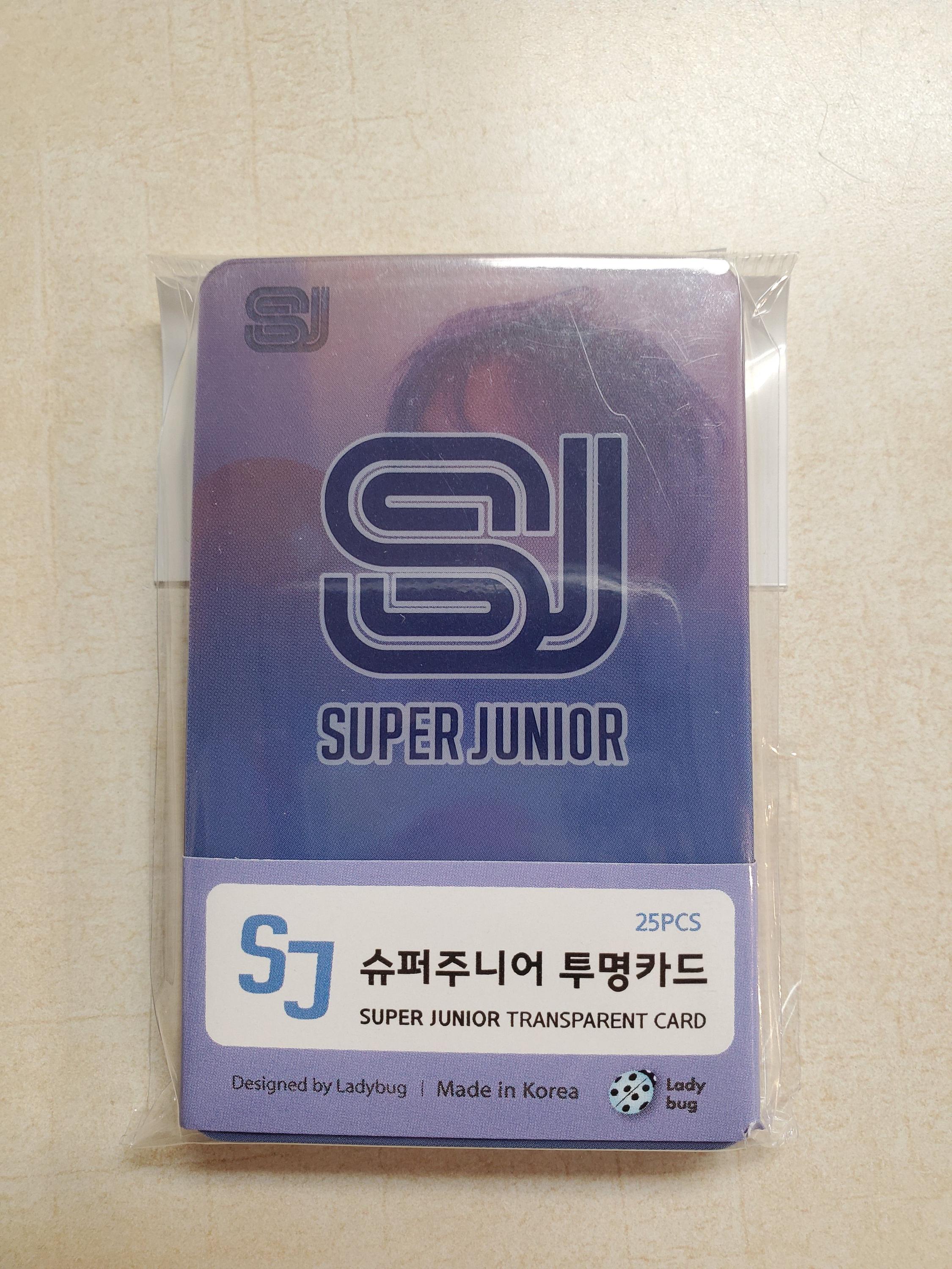 SUPER JUNIOR ] TRANSPARENT CARD – KPOP Store in USA