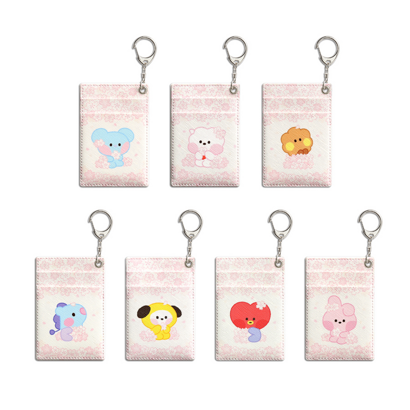 BT21 Cherry Blossom Card Holder – KPOP Store in USA BT21 Cherry Blossom Card Holder – KPOP Store in USA
