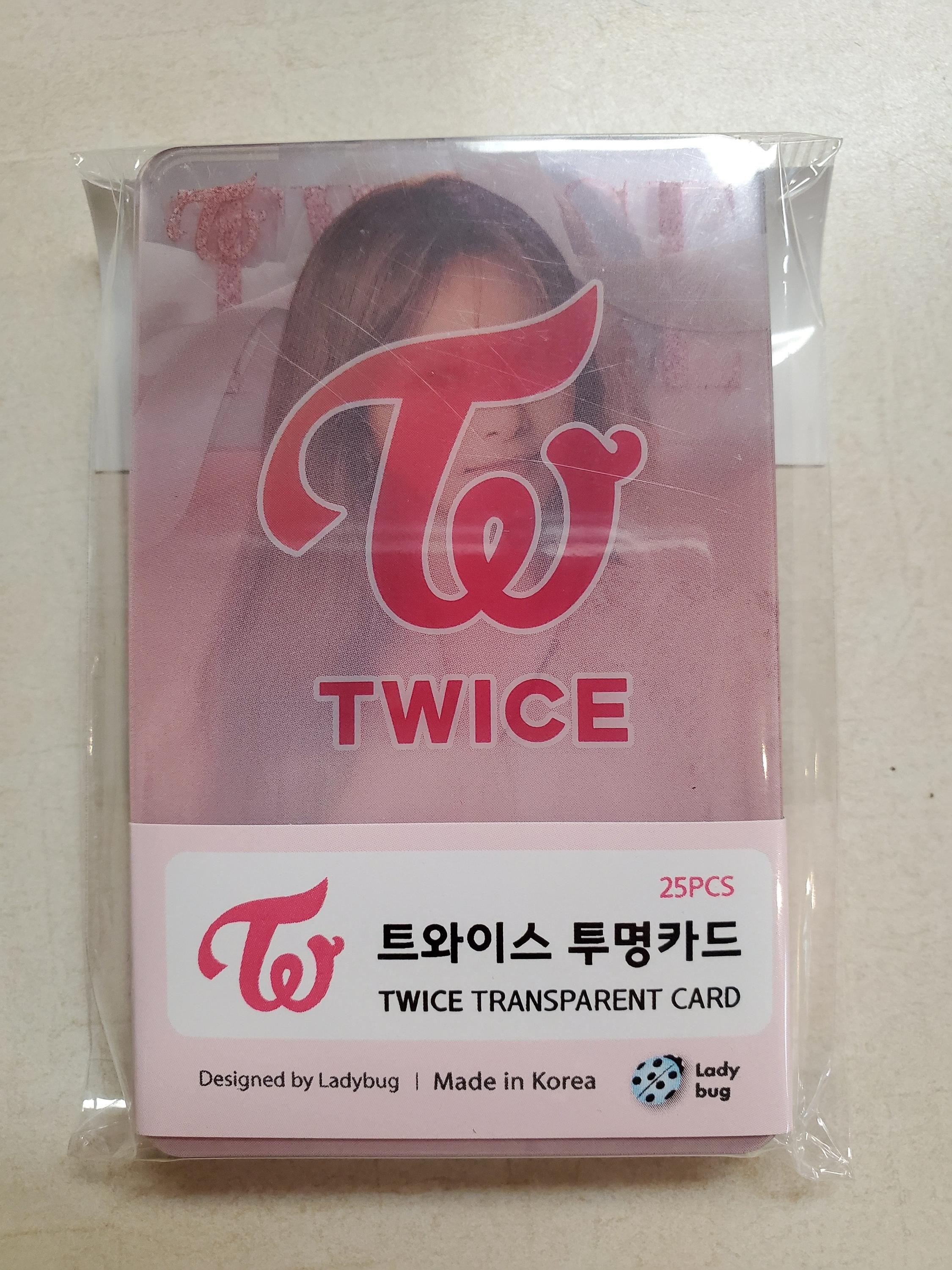 TWICE ] TRANSPARENT CARD – KPOP Store in USA