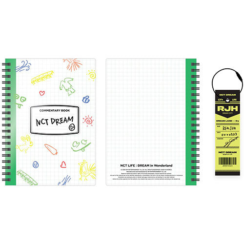 NCT DREAM (엔시티 드림) -  NCT LIFE : DREAM in Wonderland commentary book +luggage tag SET