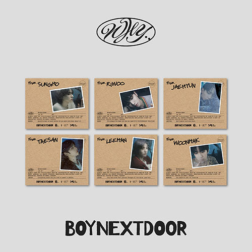 BOYNEXTDOOR - 1st EP [WHY] Letter Ver. (RANDOM)