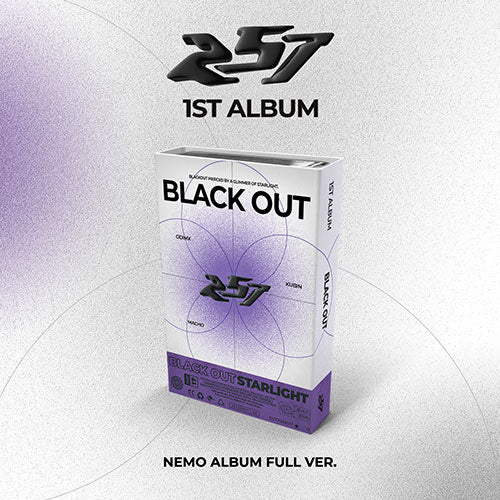 [PRE ORDER] 257 - 1st Album [BLACK OUT] (Nemo Album Full Ver.)