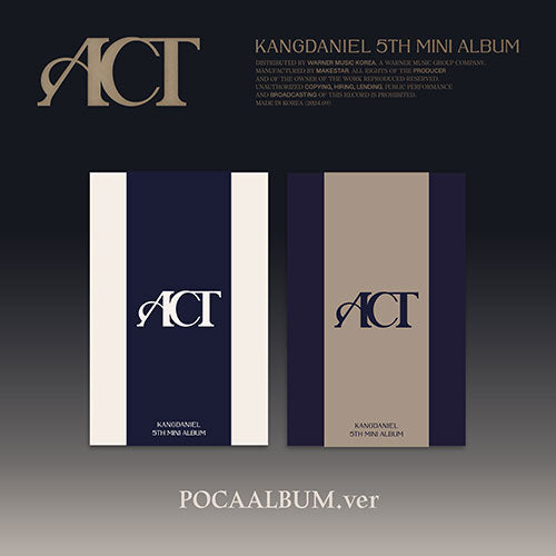 KANG DANIEL - 5th Mini Album [ACT] (POCAALBUM VER.)