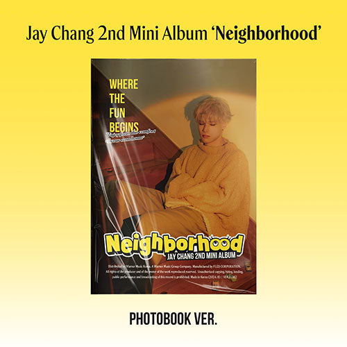 [PRE ORDER] Jay Chang - 2nd Mini Album [Neighborhood] (Photobook Ver.)