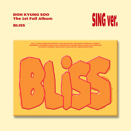DOH KYUNG SOO - THE 1ST FULL ALBUM [BLISS] (SING VER.)