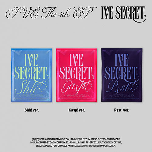 [PRE ORDER] IVE - THE 4TH EP [IVE SECRET] + POB