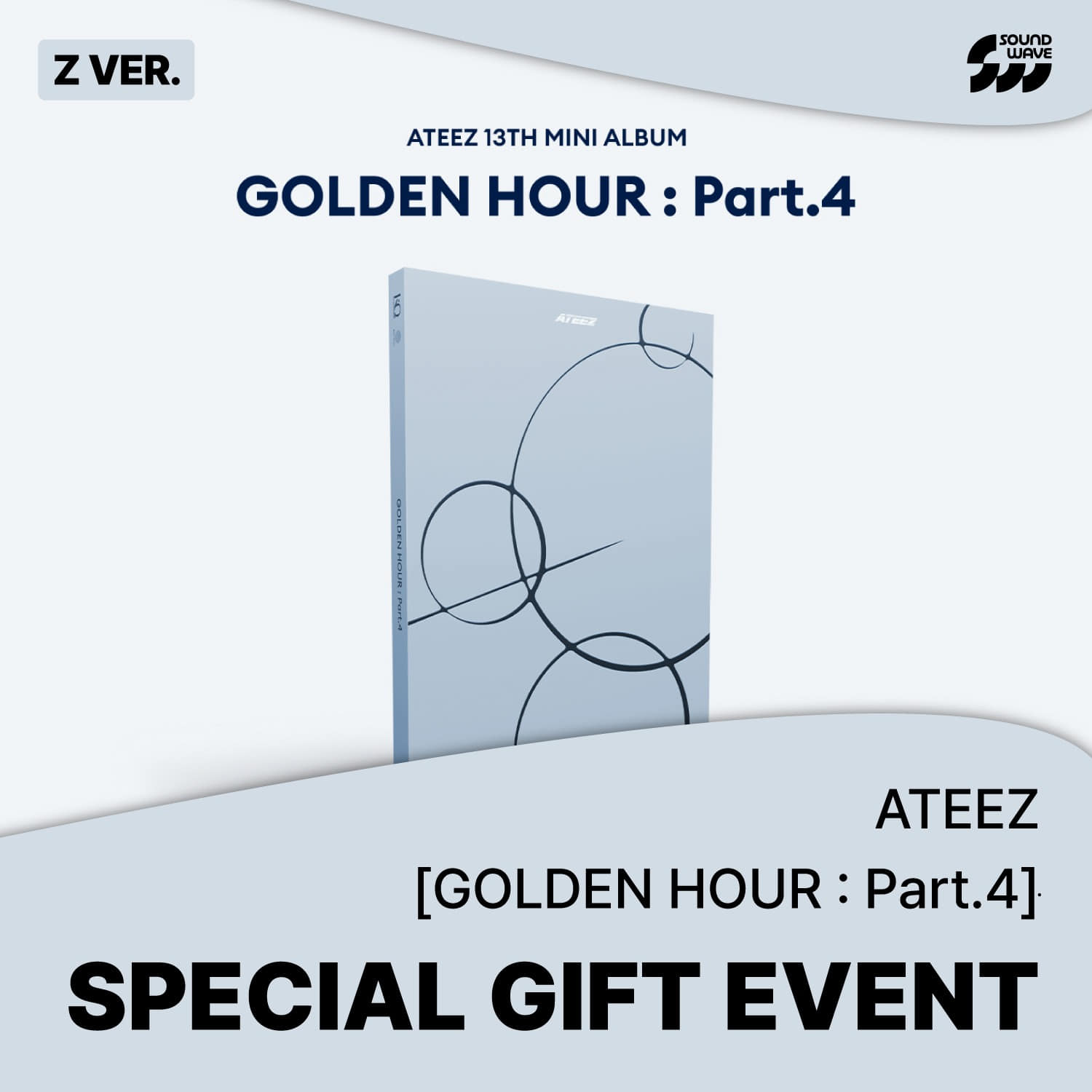 [PRE-ORDER] ATEEZ - [GOLDEN HOUR : Part.4] (SOUND WAVE)