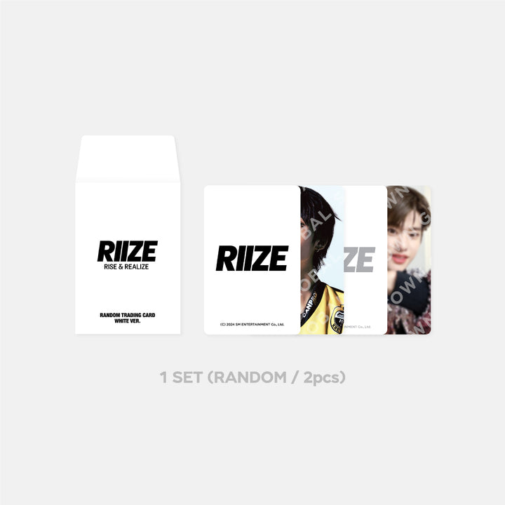 RIIZE - 2024 RIIZE-UP MD / RANDOM TRADING CARD SET [A] (BLACK ver.) [B] (WHITE ver.)