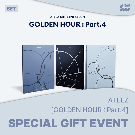 [PRE-ORDER] ATEEZ - [GOLDEN HOUR : Part.4] (SET) (SOUND WAVE)