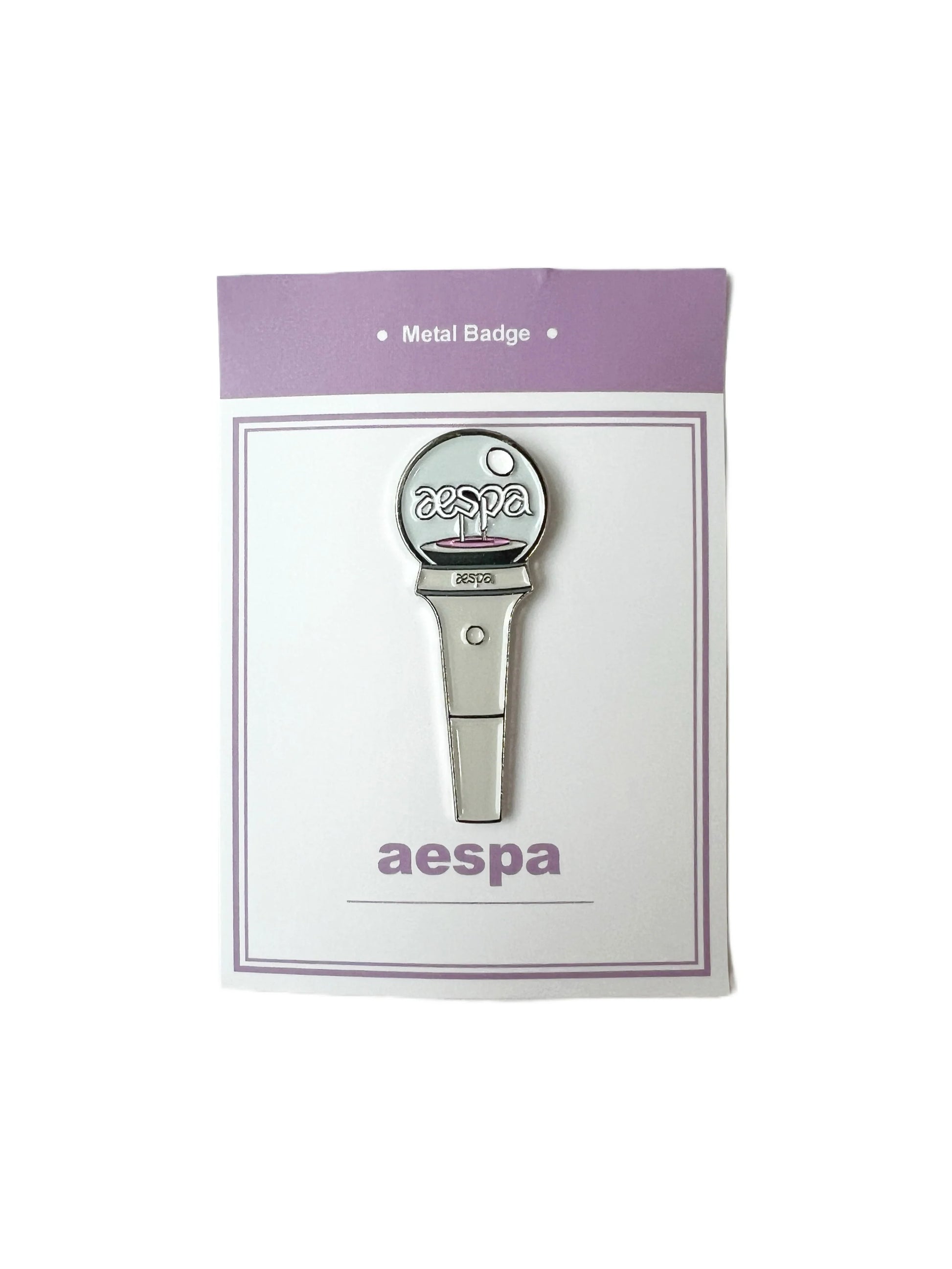 AESPA LIGHT STICK PIN BADGE