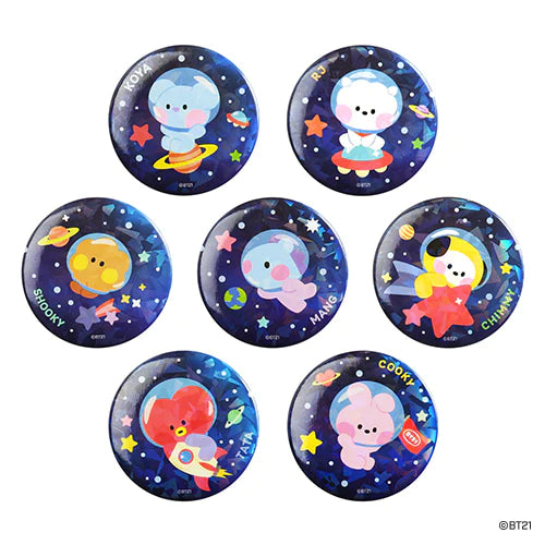 BT21 CAN BADGE (SPACE)