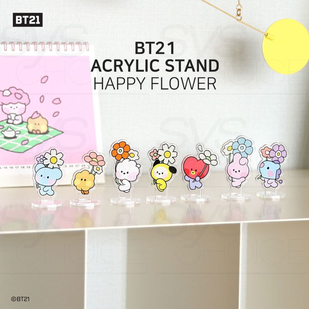 BT21 ACRYLIC STAND - HAPPY FLOWER – KPOP Store in USA