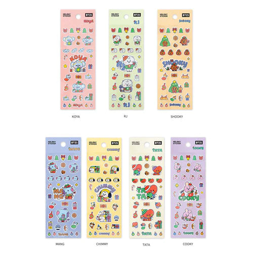 BT21 HOLIDAY STICKER