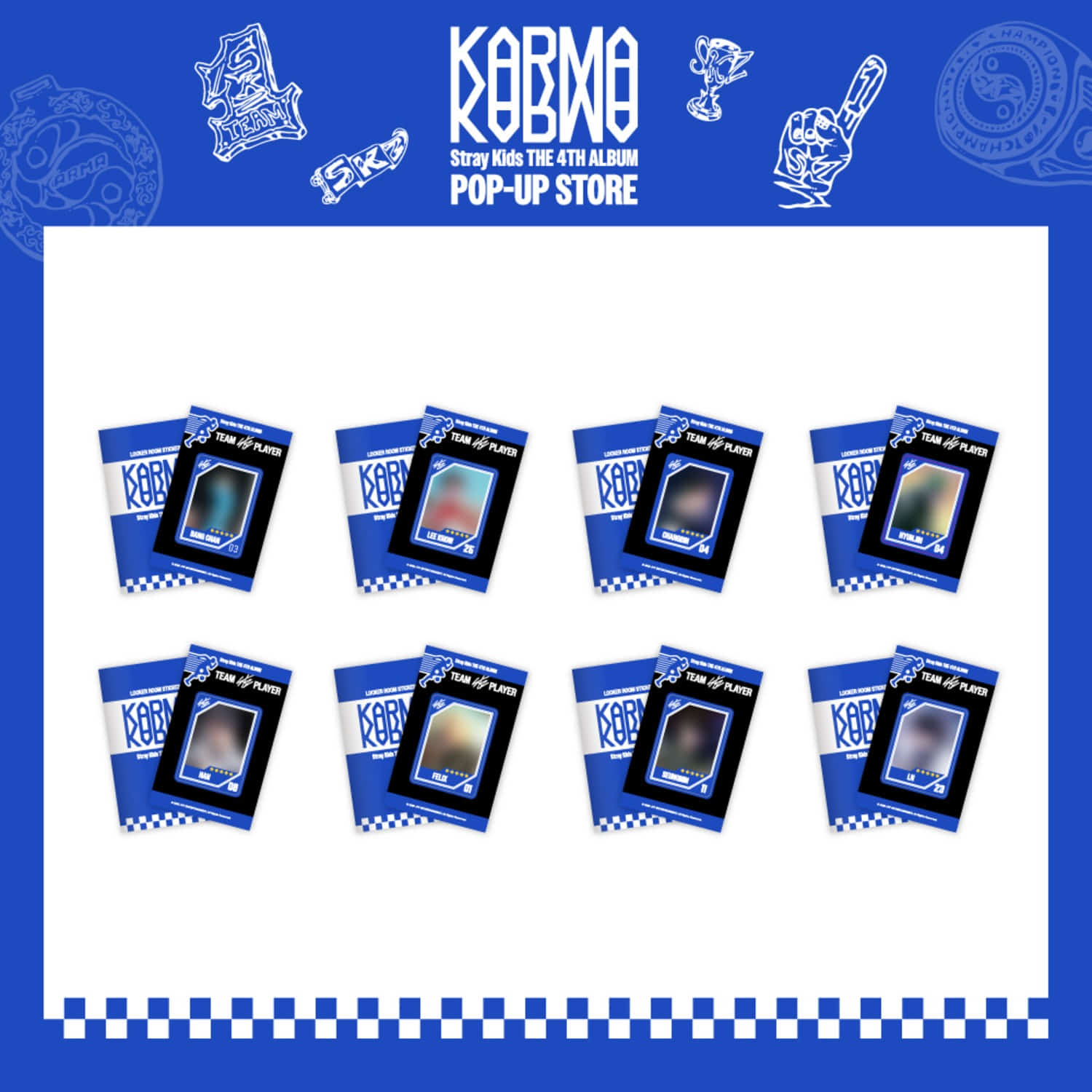 [PRE ORDER] STRAY KIDS - LOCKER ROOM STICKER BOOK [KARMA POP UP STORE OFFICIAL MD]