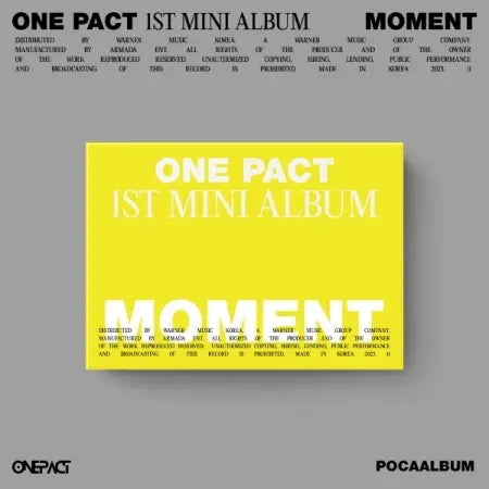 ONE PACT - 1st Mini Album [MOMENT] (POCAALBUM)