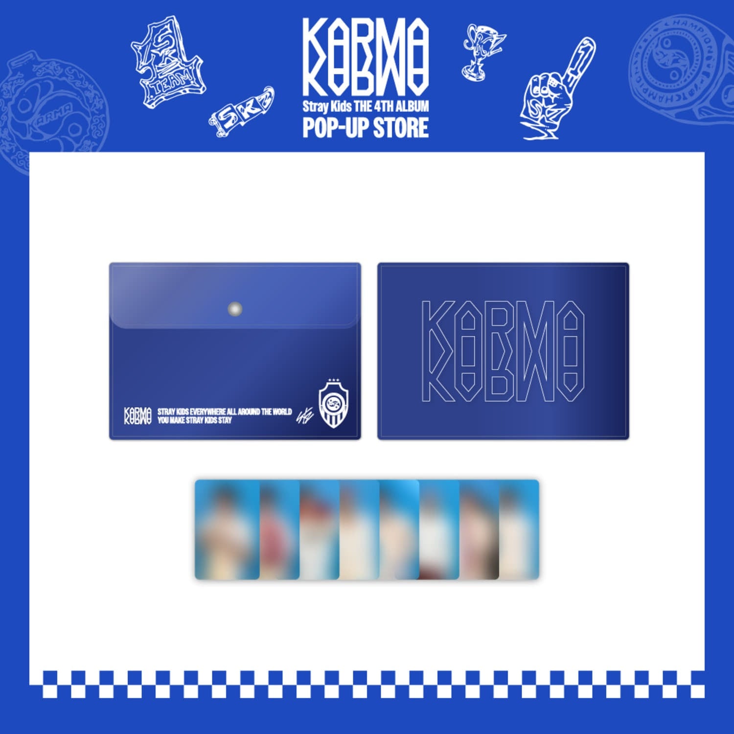 Stray Kids - [KARMA] POP-UP STORE MD PVC POUCH - Thumbnail 2