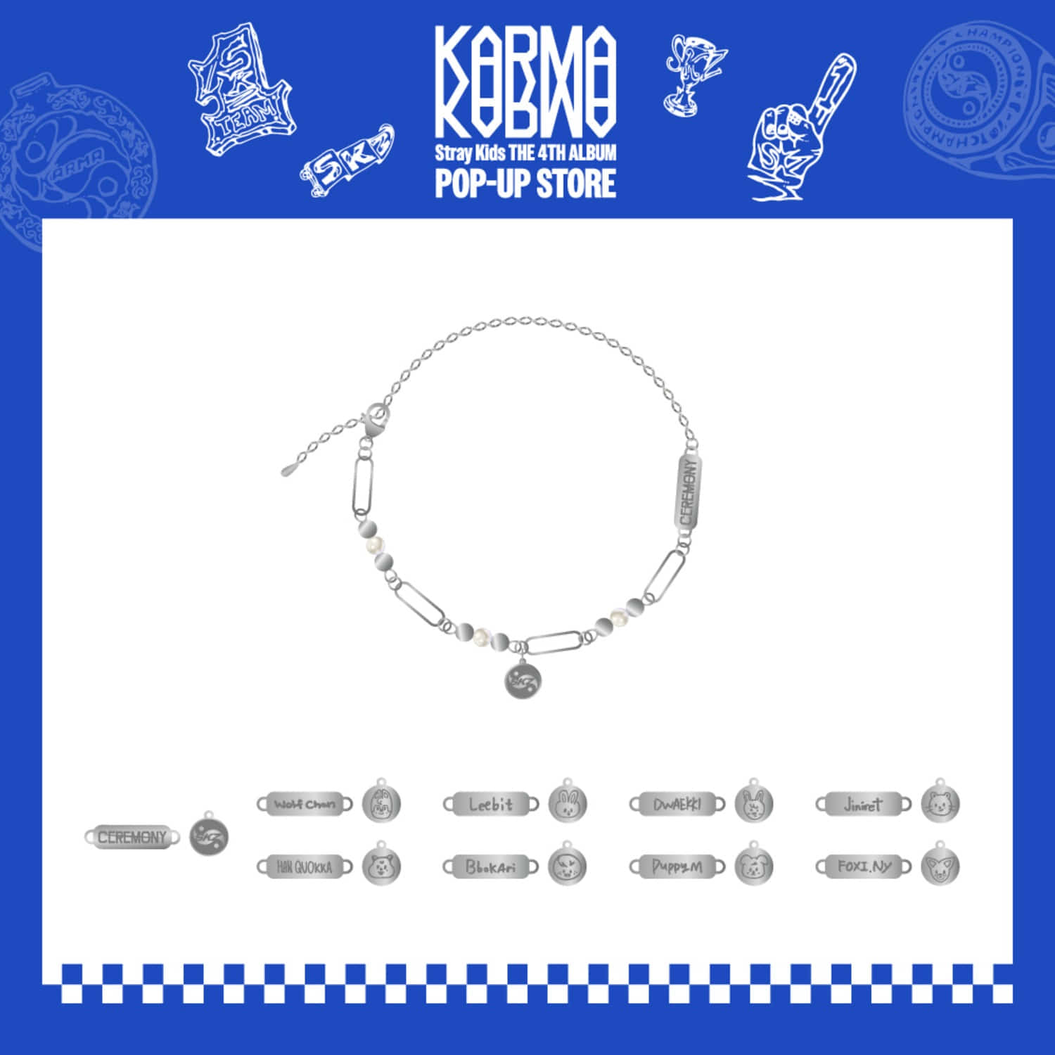 [PRE ORDER] STRAY KIDS - SKZOO CEREMONY NECKLACE [KARMA POP UP STORE OFFICIAL MD]