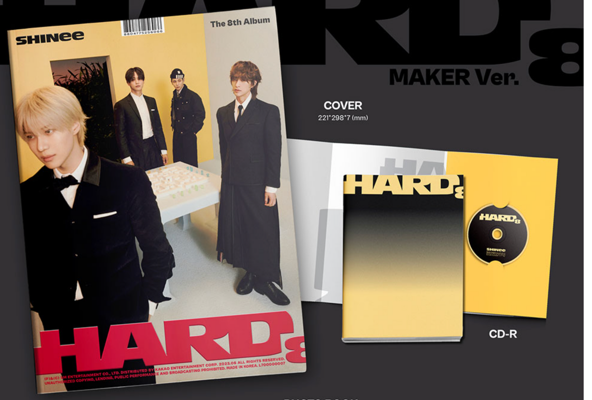 SHINEE - 8th Album [HARD] Photobook Ver.
