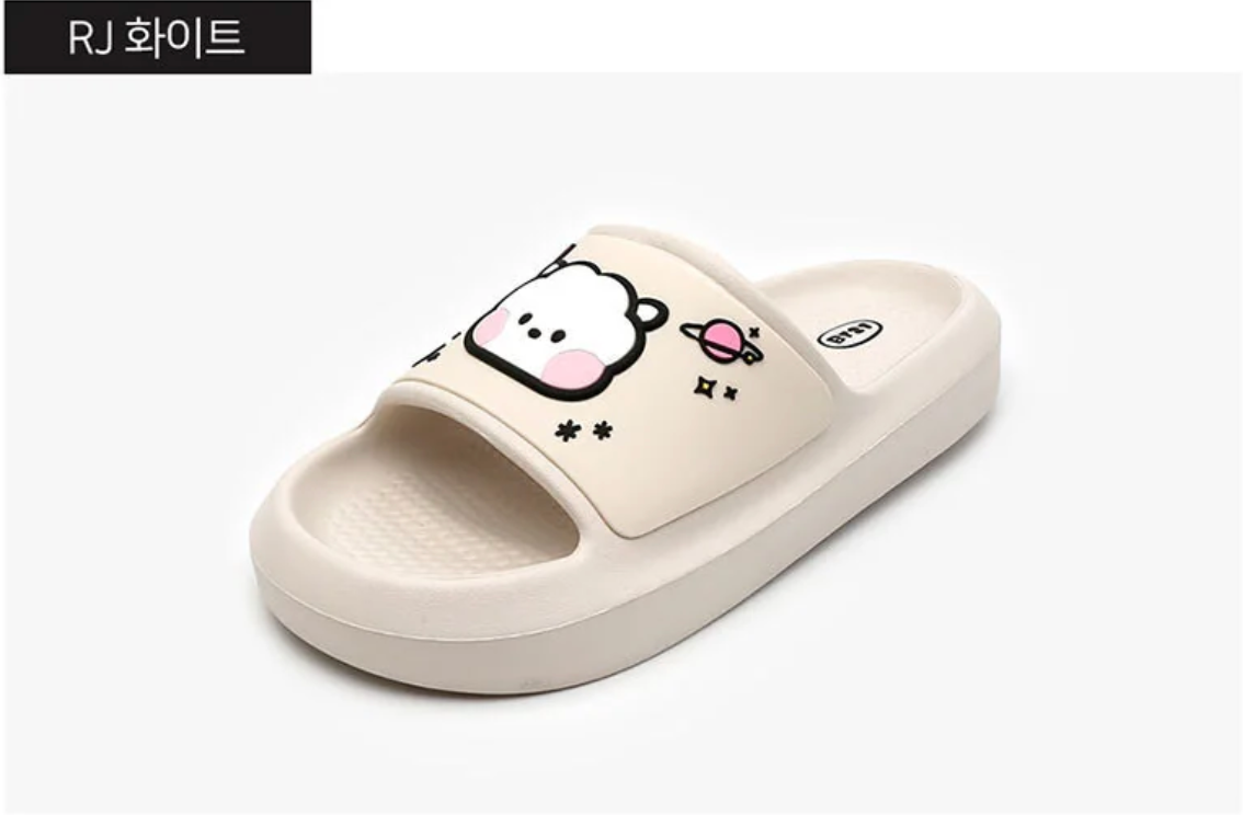 OFFICIAL BT21 SLIPPER by LINEFRINEDS, BTS MANG CHIMMY TATA VAN COOKY  AUTHENTIC BT21 KPOP