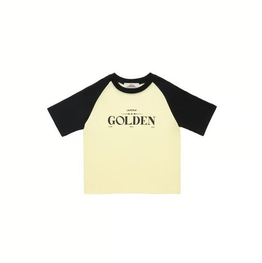 [PRE ORDER] KPOP DEMON HUNTERS POP UP MERCH - KIDS T-SHIRT GOLDEN