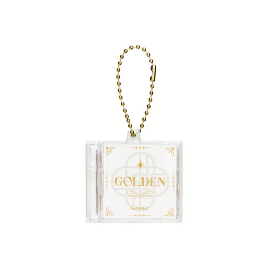 [PRE ORDER] KPOP DEMON HUNTERS POP UP MERCH - MINI CD KEYRING (GOLDEN)