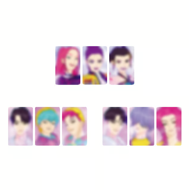 [PRE ORDER] KPOP DEMON HUNTERS POP UP MERCH - LENTICULAR PHOTOCARD SET