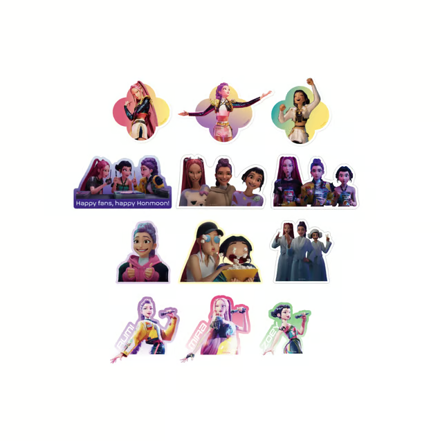 [PRE ORDER] KPOP DEMON HUNTERS POP UP MERCH - STICKER PACK