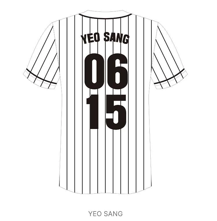 ATEEZ ヨサン baseball jersey ユニフォーム 北米US ATEEZ ヨサン baseball jersey ユニフォーム 北米US