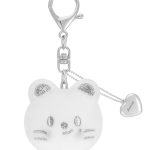 [PRE ORDER] STRAY KIDS - dominATE : celebrATE WORLD TOUR OFFICIAL MD SKZOO FACE KEYRING SILVER VER