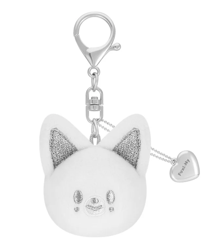 [PRE ORDER] STRAY KIDS - dominATE : celebrATE WORLD TOUR OFFICIAL MD SKZOO FACE KEYRING SILVER VER