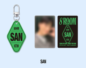 [PRE ORDER] ATEEZ POP-UP `8ROOM` OFFICIAL MERCH - 8ROOM KEYRING