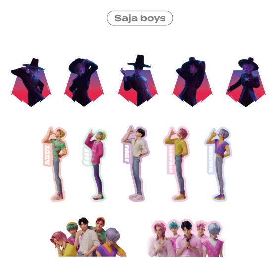 [PRE ORDER] KPOP DEMON HUNTERS POP UP MERCH - STICKER PACK