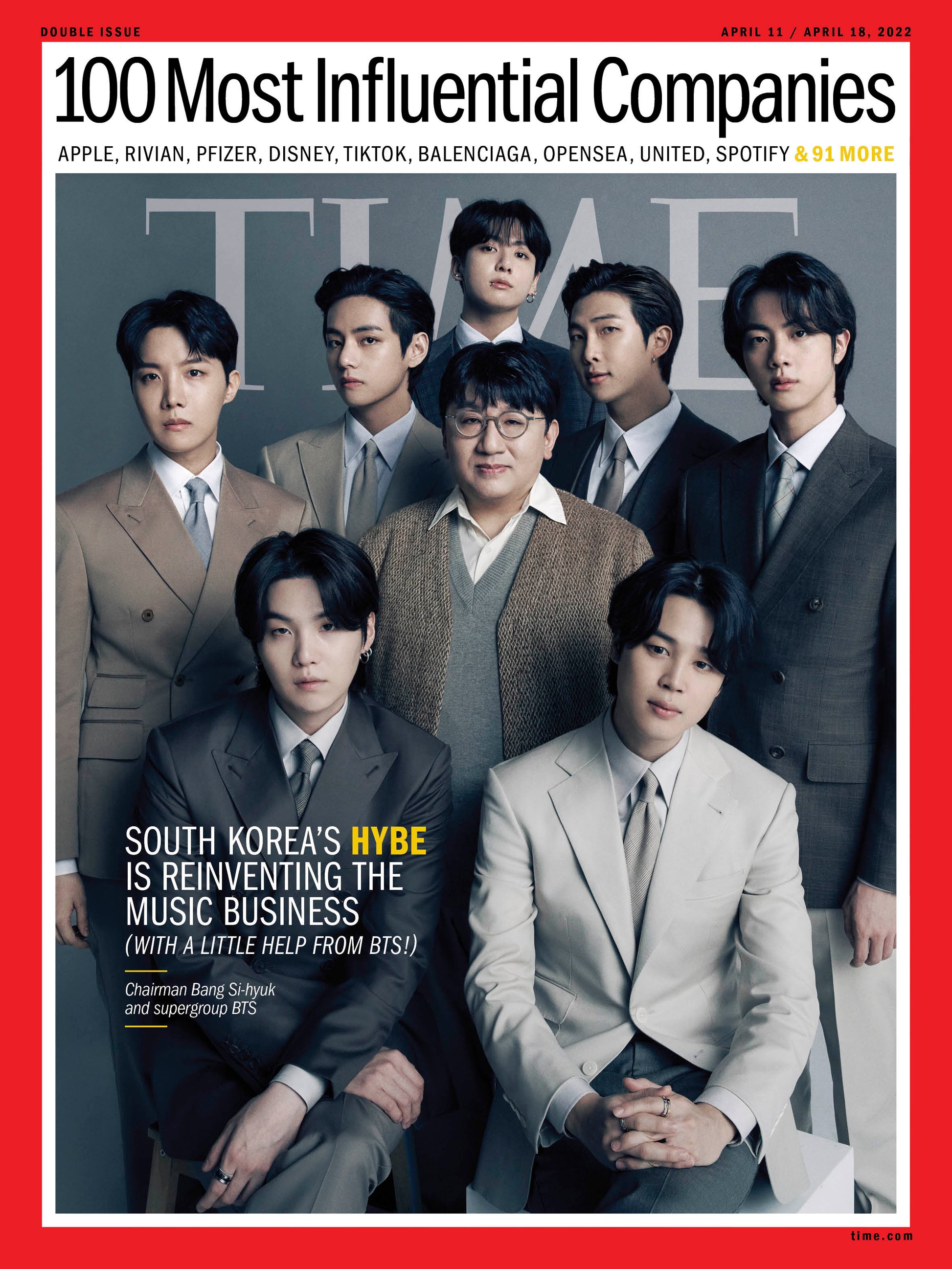 TIME MAGAZINE : BTS COVER 2022