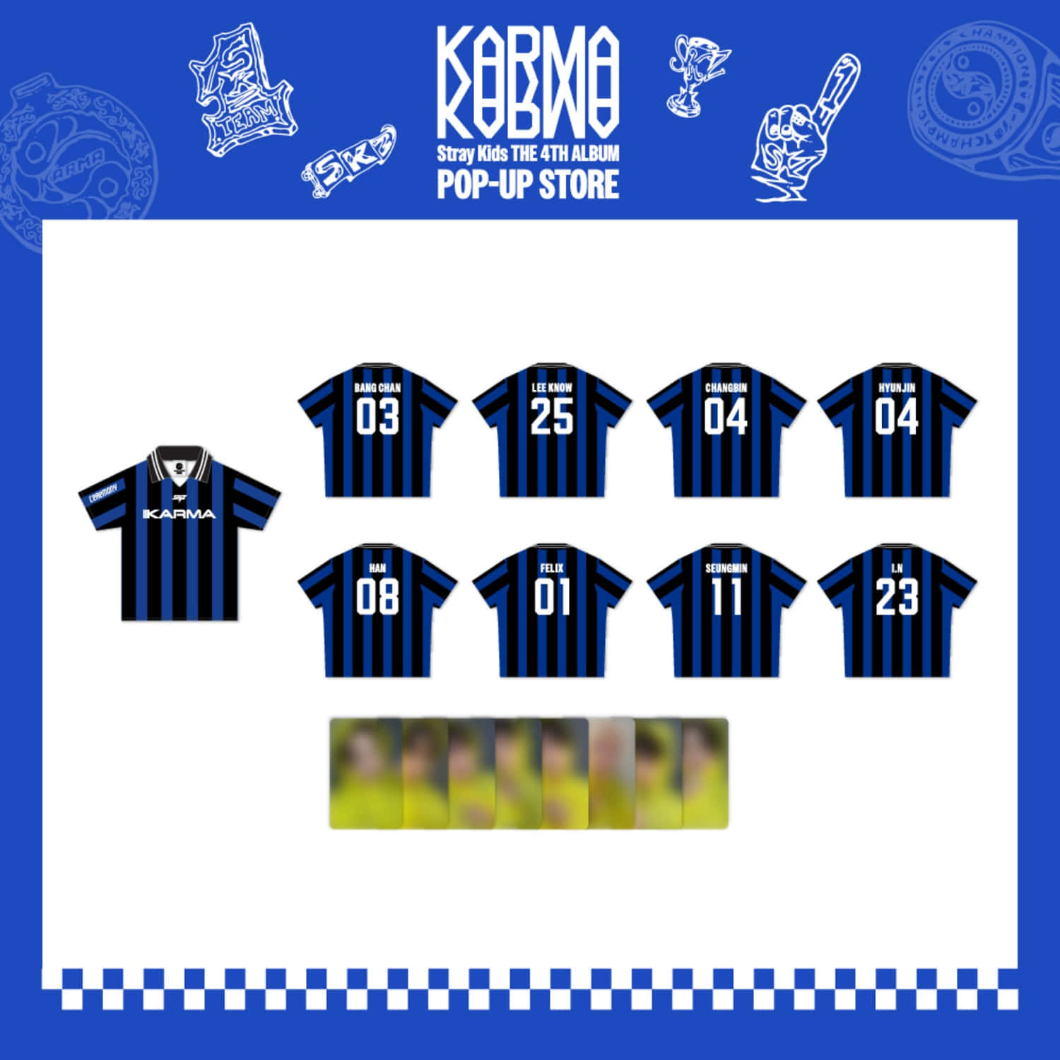 [PRE ORDER] STRAY KIDS - UNIFORM T-SHIRT [KARMA POP UP STORE OFFICIAL MD]