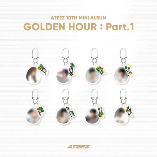 [PRE-ORDER] ATEEZ - Random Acrylic Keyring [GOLDEN HOUR : Part.1 Official MD]