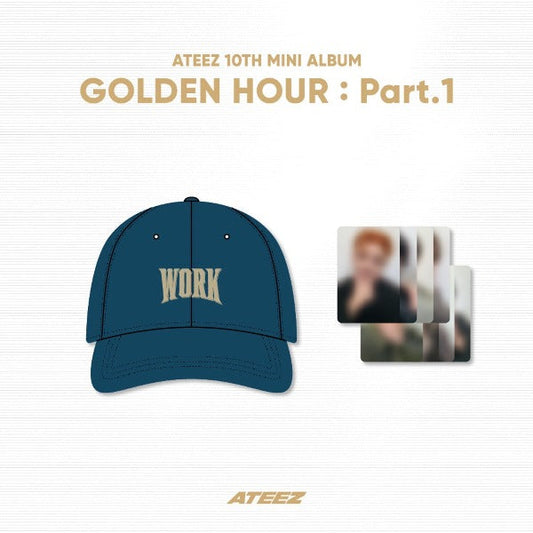 [PRE-ORDER] ATEEZ - WORK Ball Cap [GOLDEN HOUR : Part.1 Official MD]