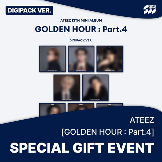 [PRE-ORDER] ATEEZ - [GOLDEN HOUR : Part.4] (DIGIPACK VER.) (SOUND WAVE)