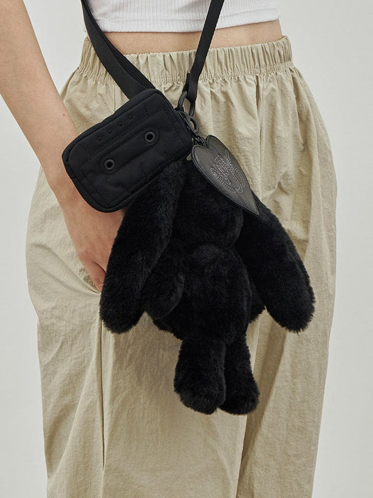 NJ X COLLER RABBIT POUCH (SHADE BLACK)