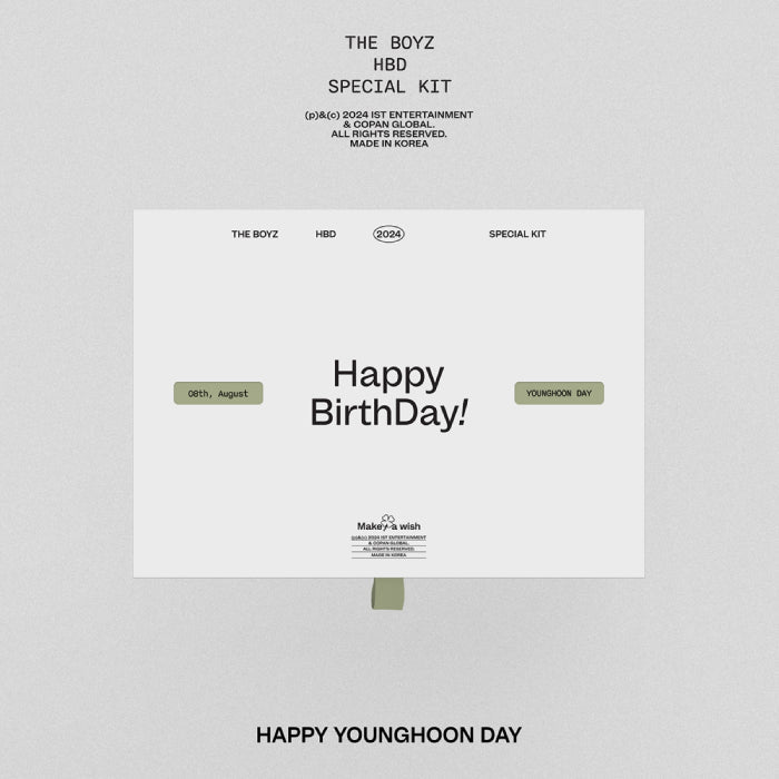 THE BOYZ - THE BOYZ HBD YOUNGHOON SPECIAL KIT