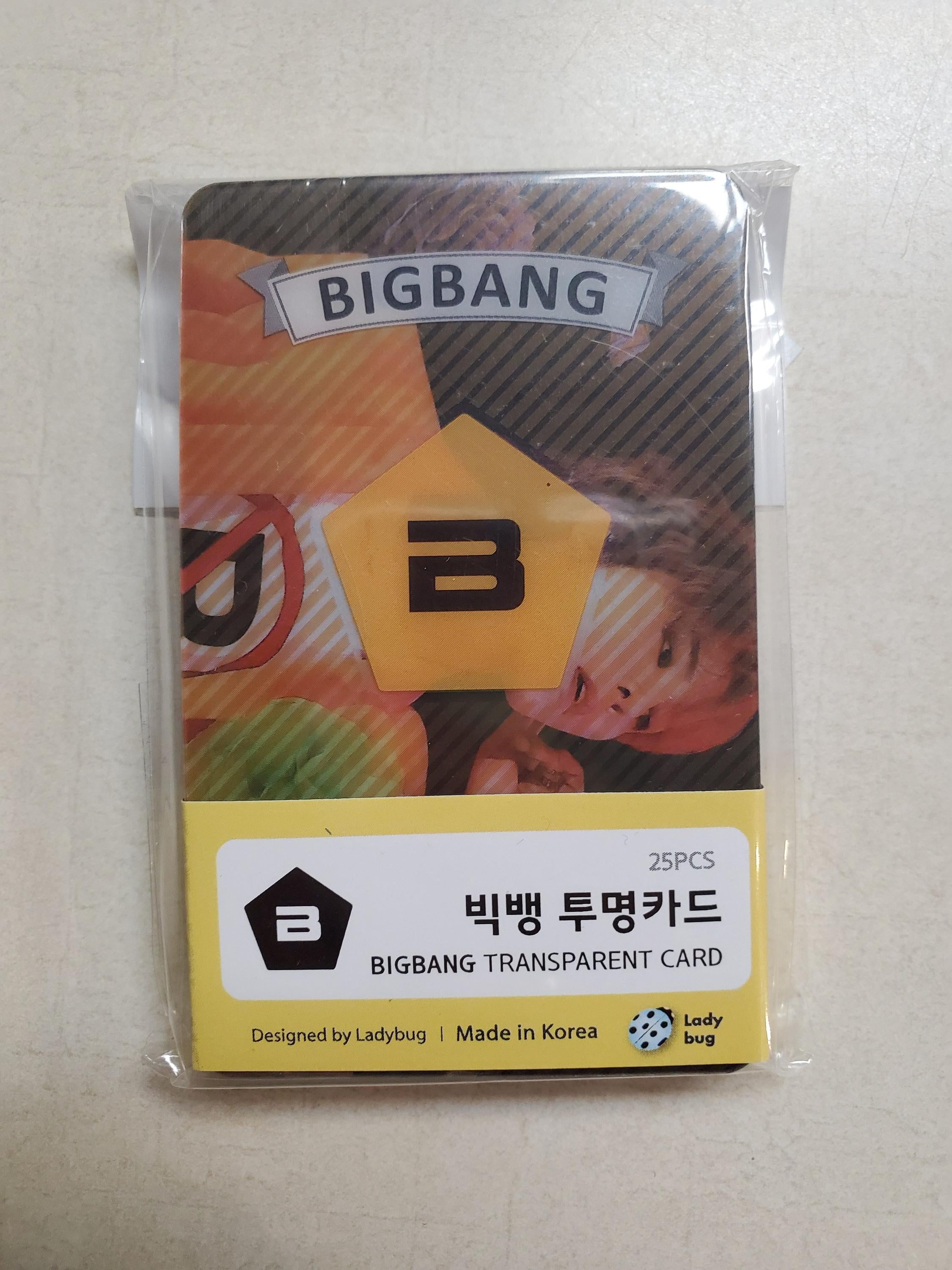 BIG BANG ] TRANSPARENT CARD – KPOP Store in USA