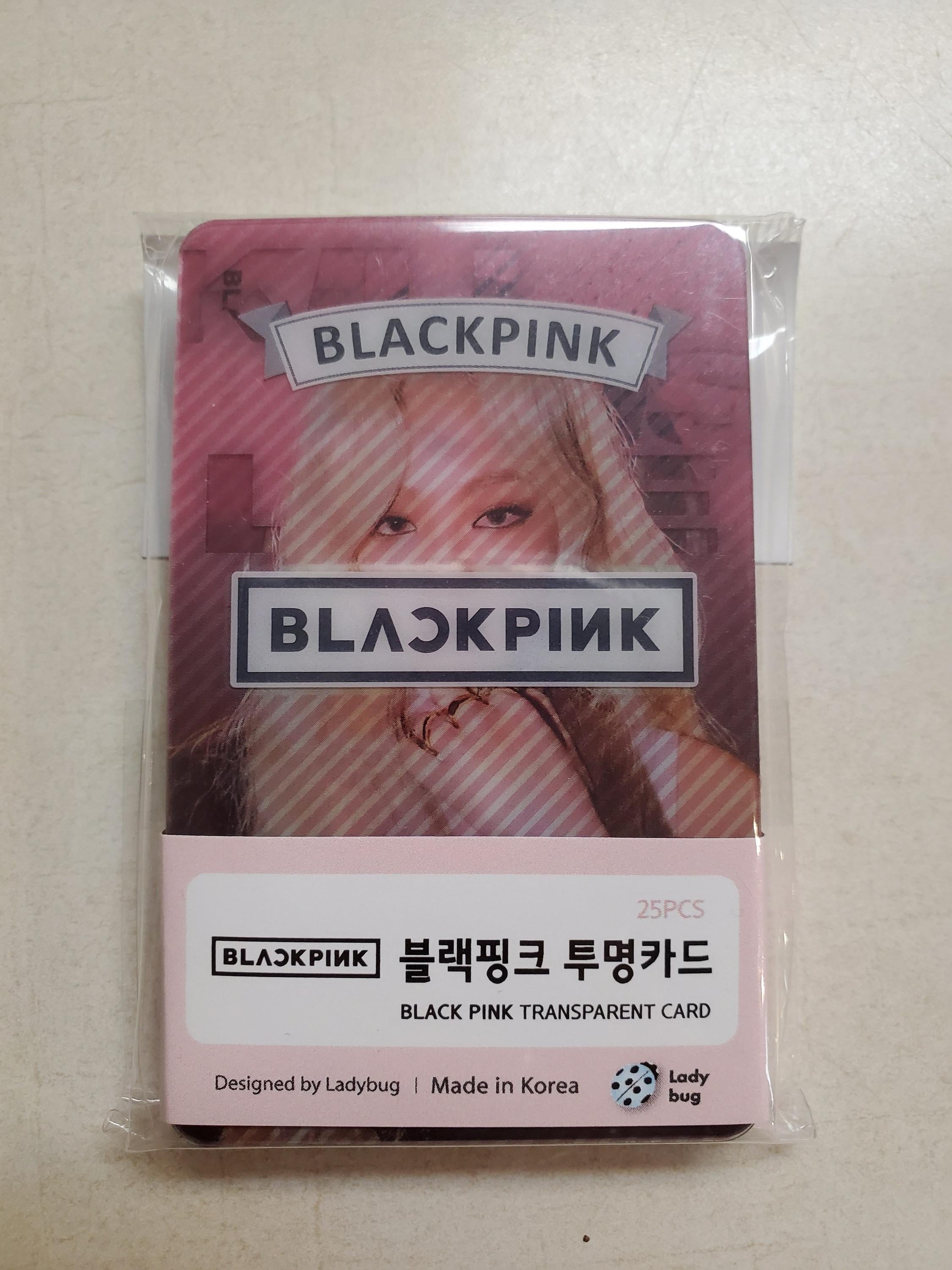 BLACK PINK ] TRANSPARENT CARD – KPOP Store in USA